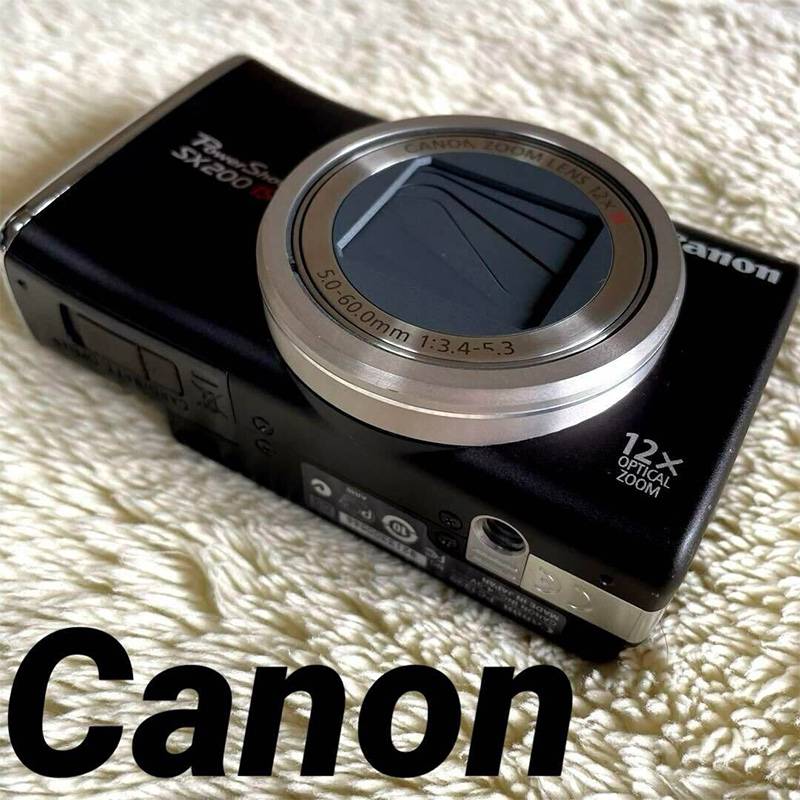 Canon Powershot Sx200 Is Black Digital Camera English Language From Japan Refurbished1