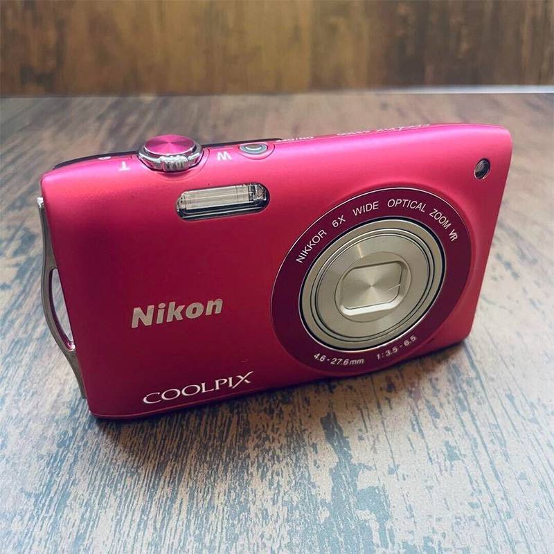 Nikon Coolpix S3300 Pink 16.0mp Digital Camera English Languege Wbattery Refurbished6