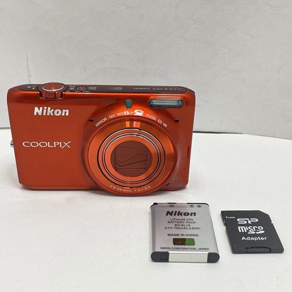 Nikon Coolpix S6500 Orange 16.0mp Compact Digital Camera From Japan Refurbished2
