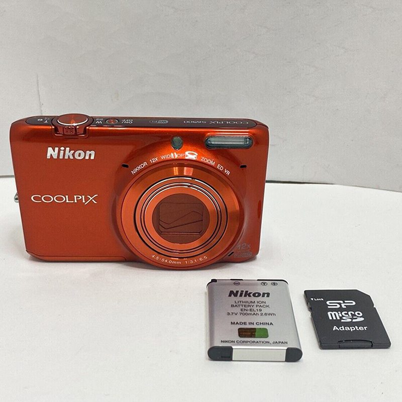 Nikon Coolpix S6500 Orange 16.0mp Compact Digital Camera From Japan Refurbished2