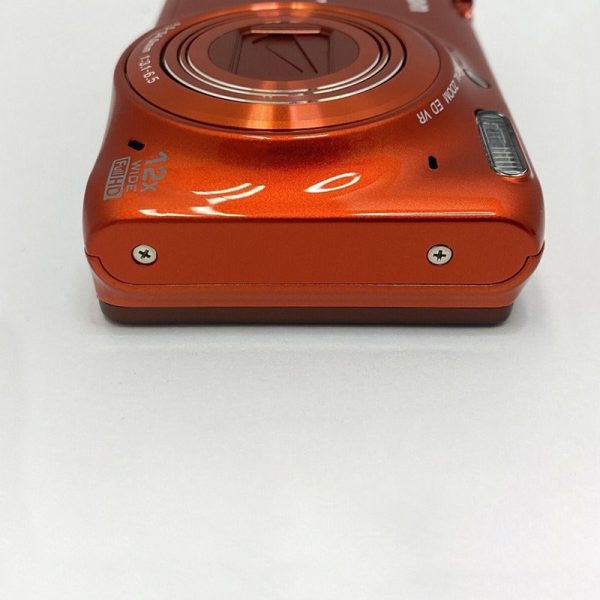 Nikon Coolpix S6500 Orange 16.0mp Compact Digital Camera From Japan Refurbished3