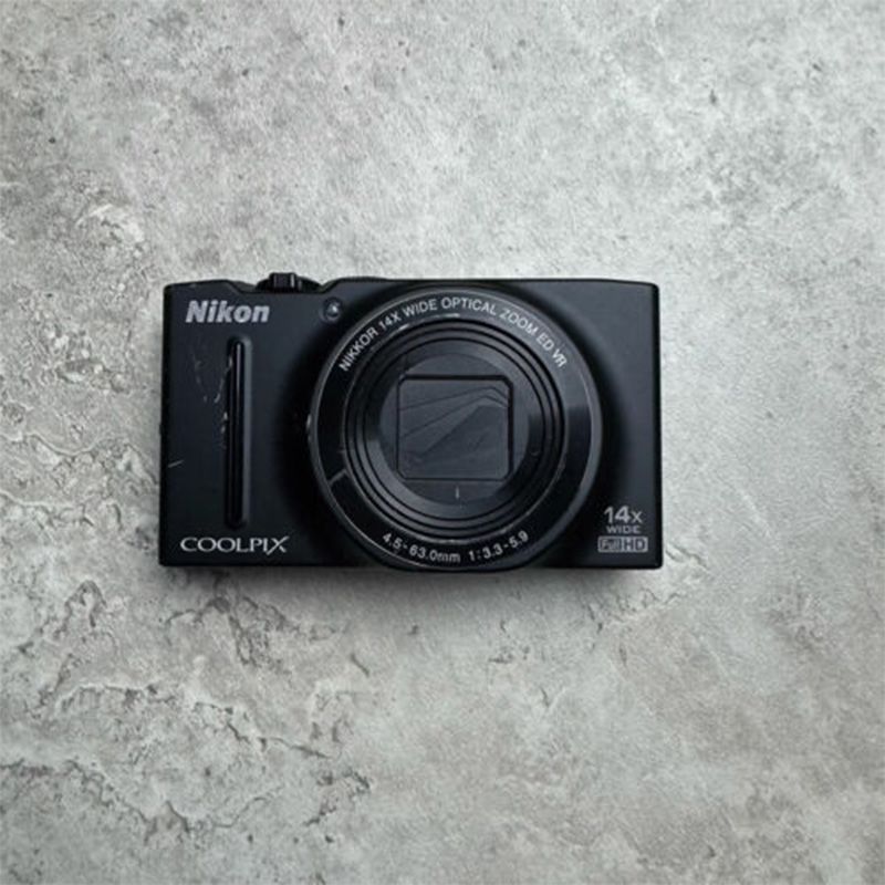Nikon Coolpix S8200 Black Digital Camera 16.1mp Compact 14x Zoom Tested Japan Refurbished1