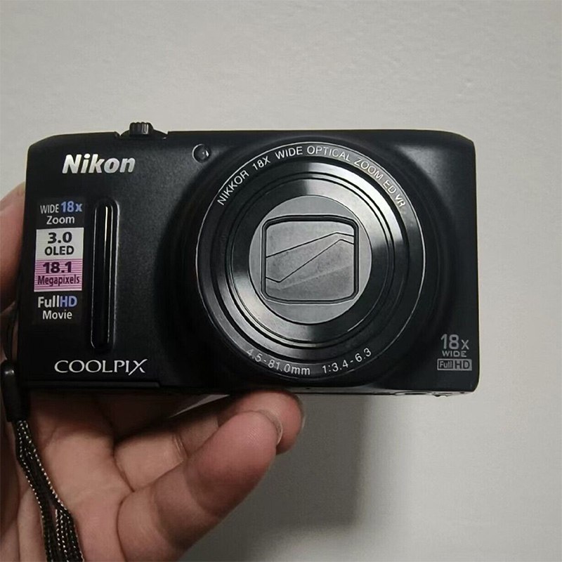 Nikon Coolpix S9400 18.1mp Digital Camera 18x Optical Zoom Wbattery Black Refurbished3