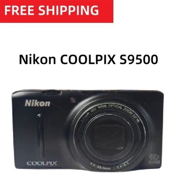 Nikon Coolpix S9500 18.1mp 22x Zoom Digital Camera Wi Fi Black Refurbished3