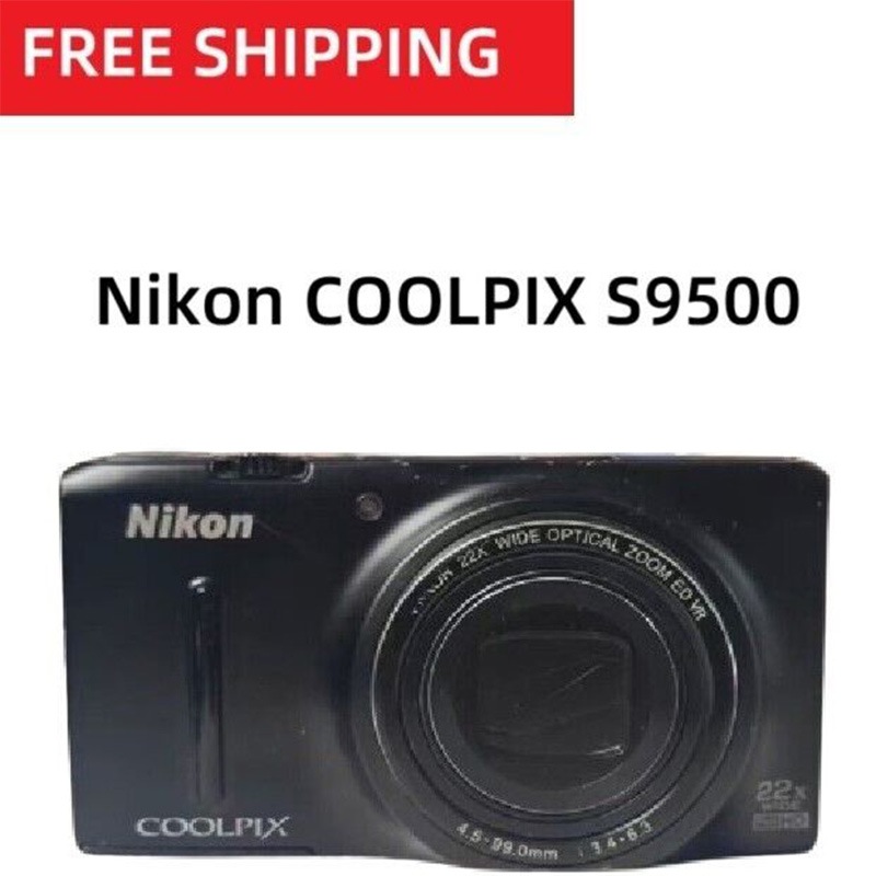Nikon Coolpix S9500 18.1mp 22x Zoom Digital Camera Wi Fi Black Refurbished3