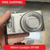 Nikon Coolpix S9100 Compact Digital Camera 12.1 Megapixels 18x Wide Zoom Sliver Refurbished