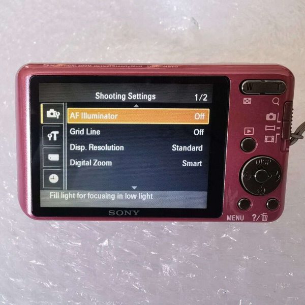 Refurbished Sony Cyber Shot Dsc W570 Digital Camera Pink With Battery 5x Zoom English Language (6)