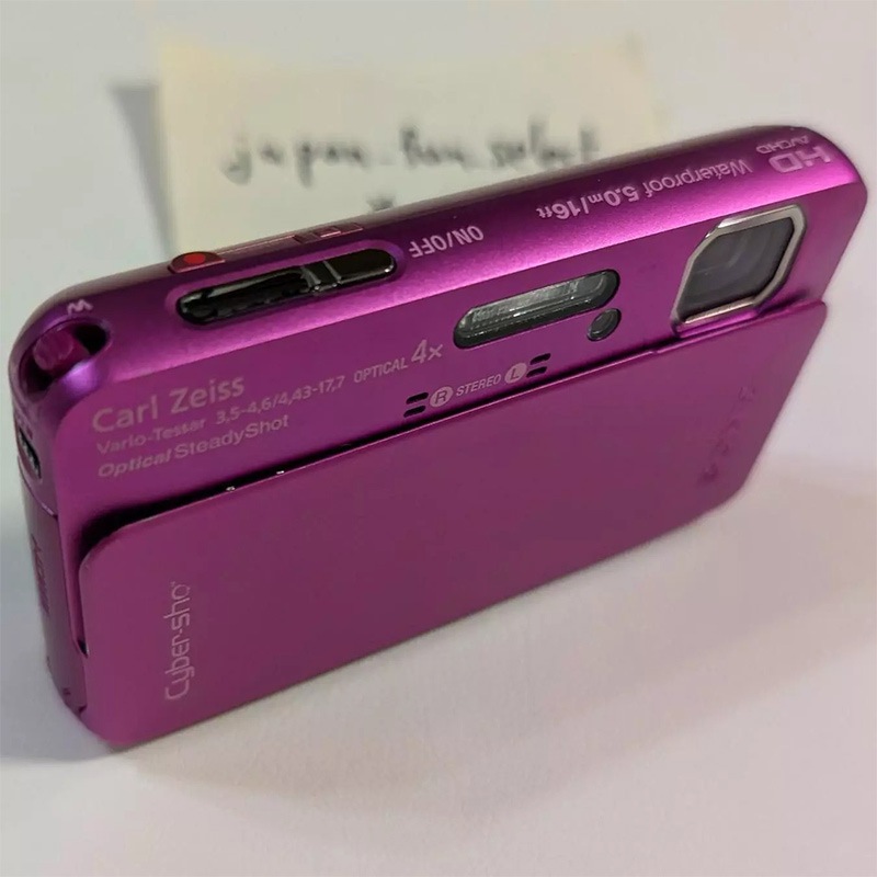 Sony Cyber Shot Dsc Tx10 Pink Digital Camera 16.2mp Compact Japanese Waterproof Refurbished