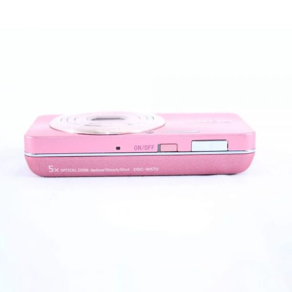 Sony Cyber Shot Dsc W570 Pink Refurbished 5x Zoom Digital Camera Battery English Language (4)
