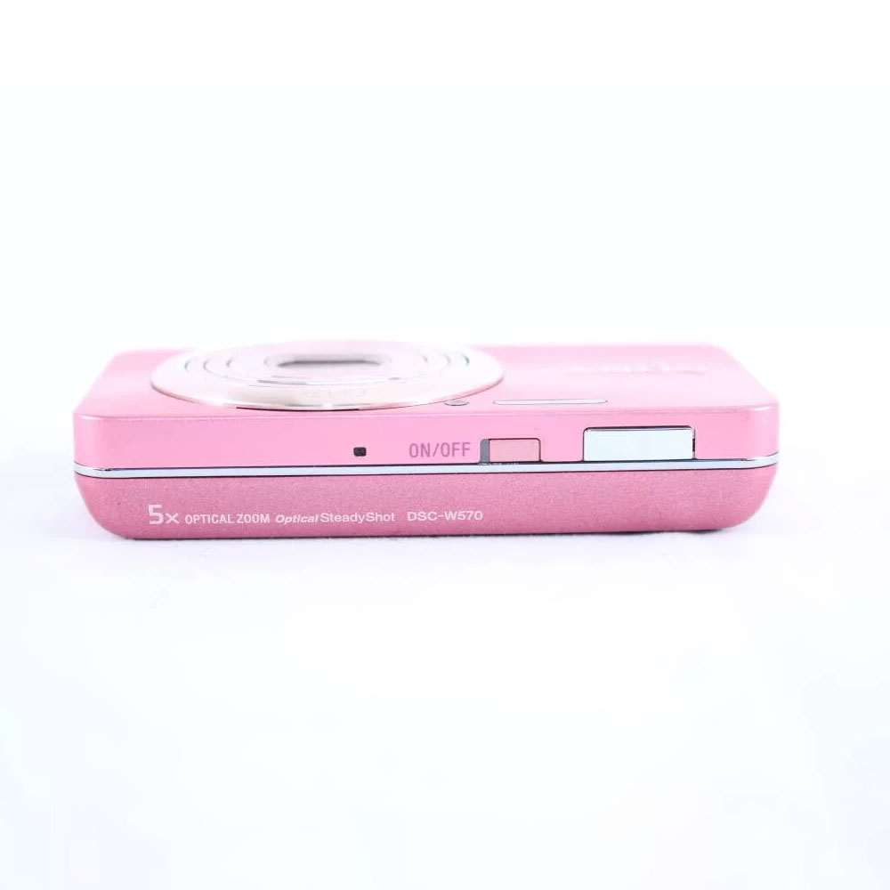 Sony Cyber Shot Dsc W570 Pink Refurbished 5x Zoom Digital Camera Battery English Language (4)
