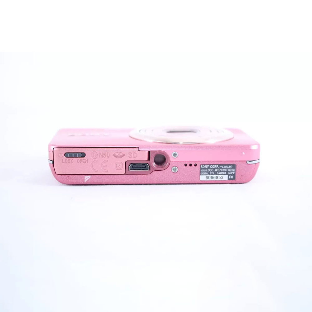 Sony Cyber Shot Dsc W570 Pink Refurbished 5x Zoom Digital Camera Battery English Language (5)