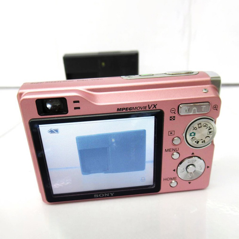 Sony Cyber Shot Dsc W80 Pink Digital Camera Japanese Language Refurbished75