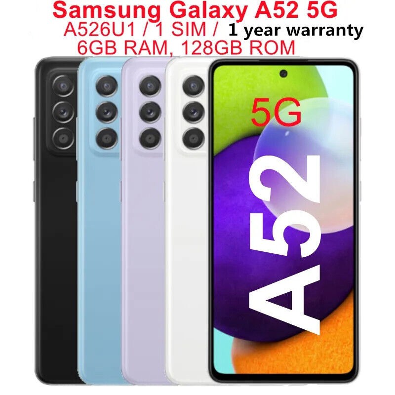Samsung Galaxy A52 5g Sm A526u 128gb+6gb 64mp Lte Unlocked Smartphone Refurbished2