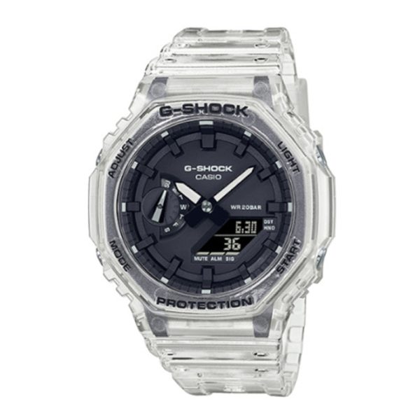 Casio G Shock Watch For Men Skeleton Series Water Resistant Ga 2100ske 7aer Refurbished