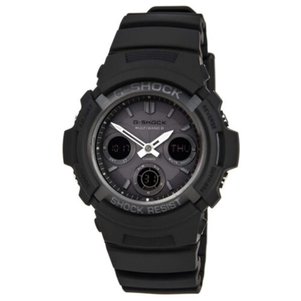 Casio Oak G Shock Ga2100 1a1 Ad Digital Carbon Resin Black Out Men's Watch Refurbished