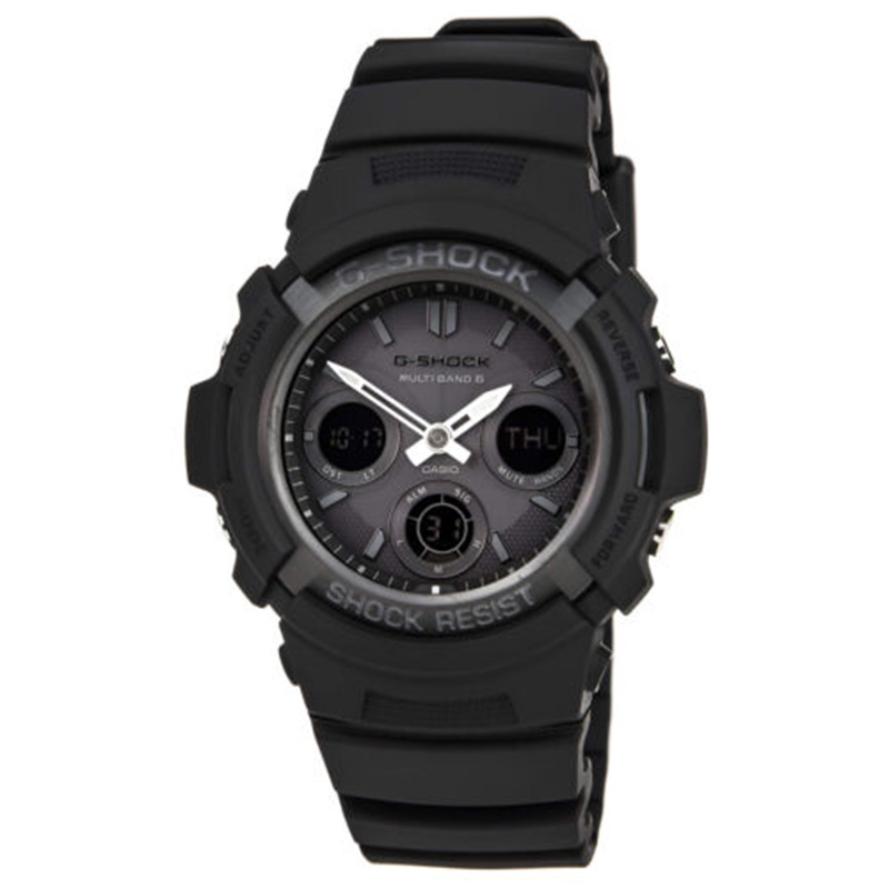 Casio Oak G Shock Ga2100 1a1 Ad Digital Carbon Resin Black Out Men's Watch Refurbished