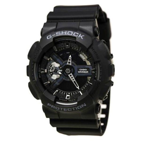 Casio Oak G Shock Ga2100 1a1 Ad Digital Carbon Resin Black Out Men's Watch Refurbished1