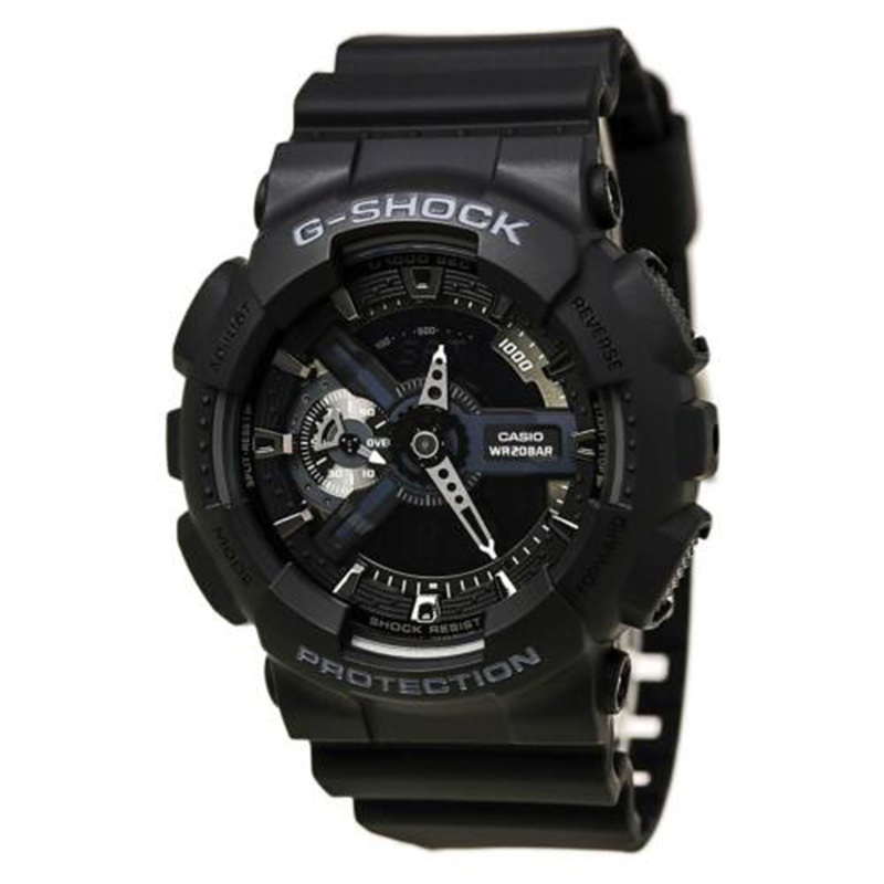 Casio Oak G Shock Ga2100 1a1 Ad Digital Carbon Resin Black Out Men's Watch Refurbished1