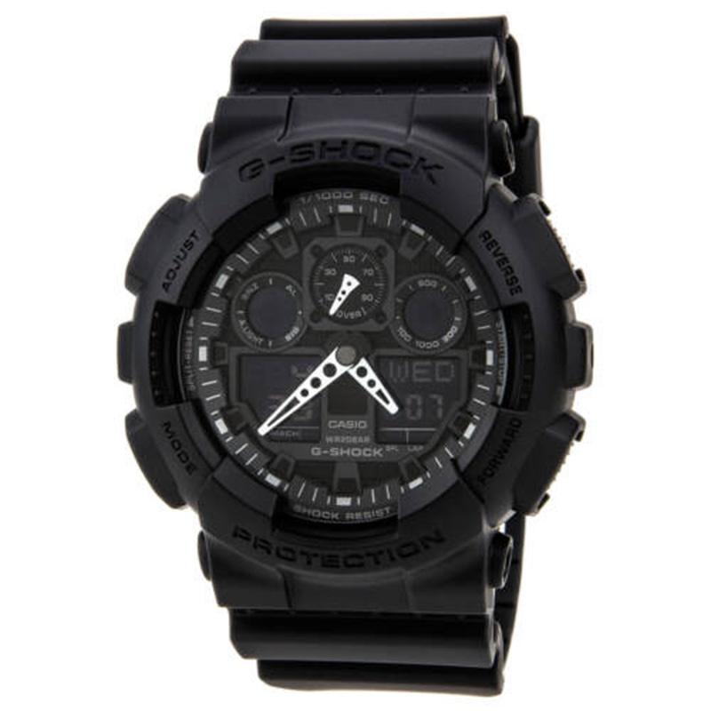 Casio Oak G Shock Ga2100 1a1 Ad Digital Carbon Resin Black Out Men's Watch Refurbished2