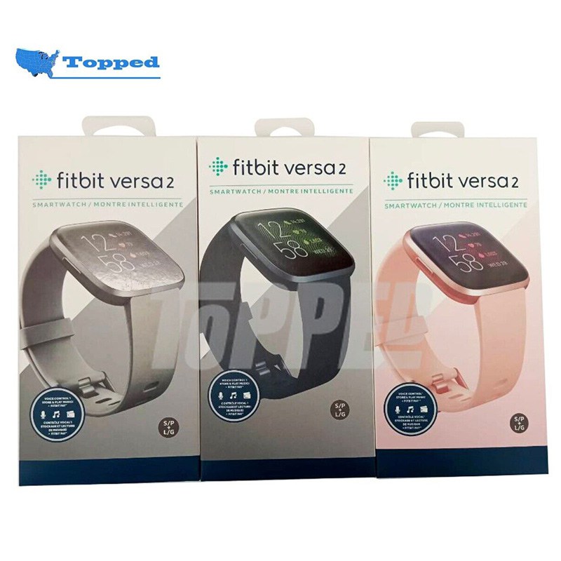 Fitbit Versa 2 Health & Fitness Smartwatch Authentic Activity Tracker Refurbished