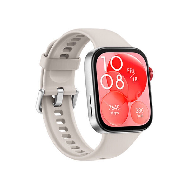 Huawei Watch Fit 3 White 1.82 5 Atm Amoled Bluetooth Android Ios Smartwatch Refurbished1