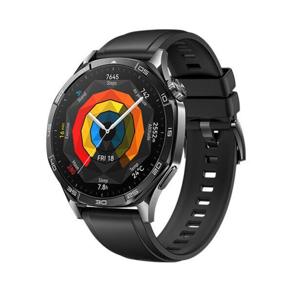 Huawei Watch Gt 5 46mm Black 1.43 Amoled Bluetooth Ios Android Smartwatch Refurbished1