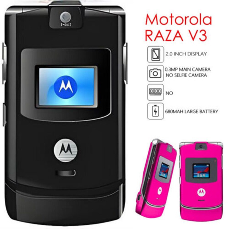 Motorola Razr V3i Retro Flip Phone All Colours Unlocked Pristine Grade A+ Refurbished