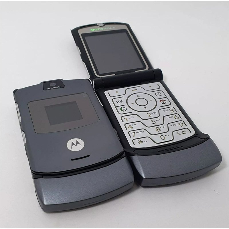 Original Motorola Razr V3 Gsm 2g Mp4java Camera Retro Flip Mobile Phone Refurbished4