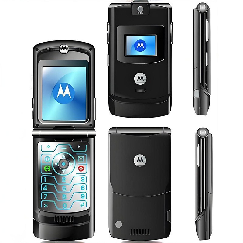 Original Motorola Razr V3 Gsm 2g Mp4java Camera Retro Flip Mobile Phone Refurbished5